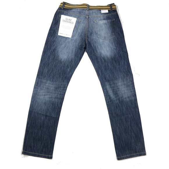 P D&C Slim Tapered Jeans 32x32 Gaige Paper Denim - Picture 2 of 4